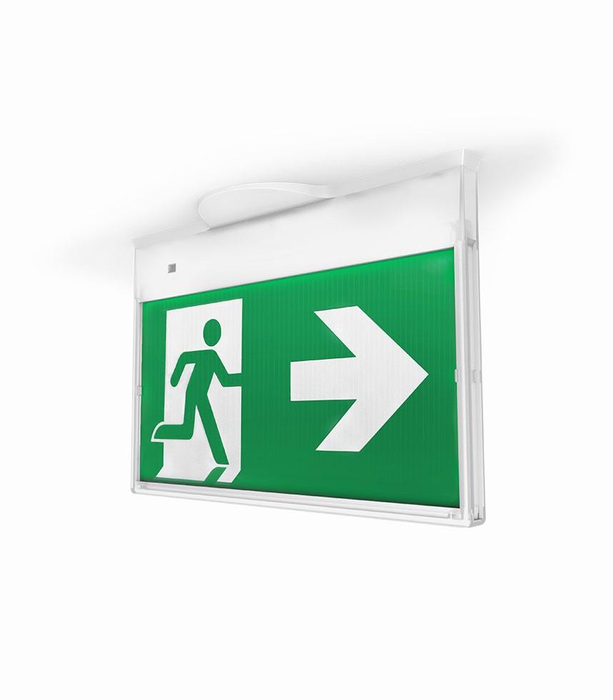 Emergency Smart Exit with 300 × 150 mm decal