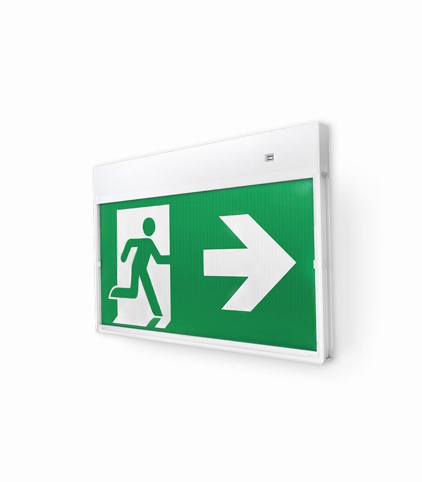 Emergency Smart Exit with 300 × 150 mm decal